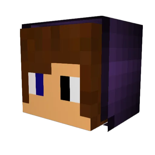Bineac2 Minecraft avatar head, 3D render