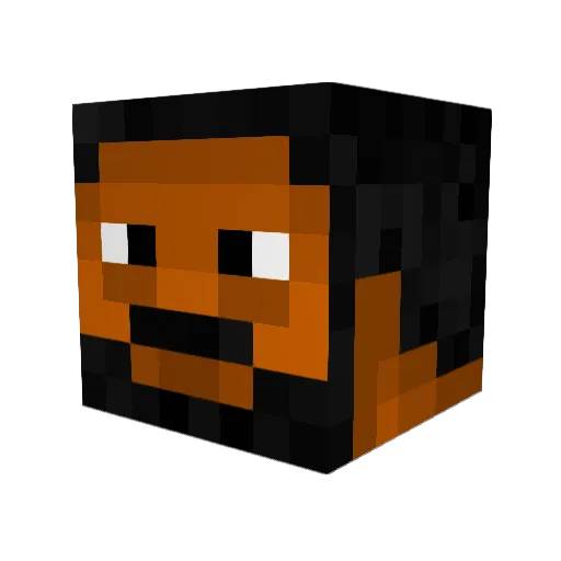 Bing1 Minecraft avatar head, 3D render