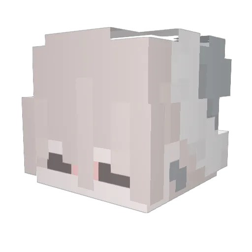 Bing524 Minecraft avatar head, 3D render