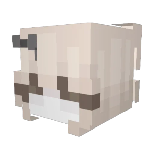 BingAI Minecraft avatar head, 3D render