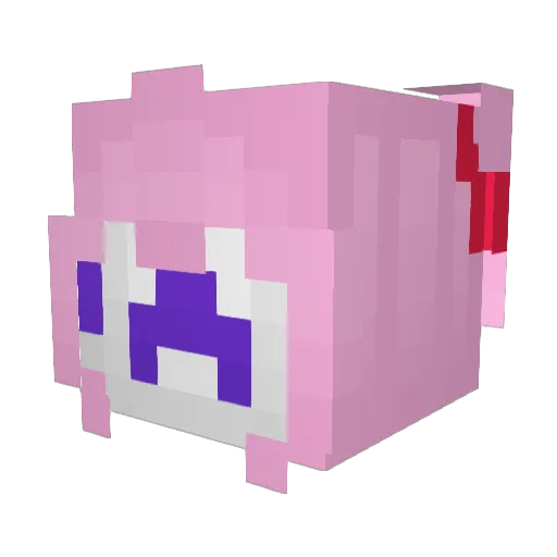 BingBongChungus Minecraft avatar head, 3D render