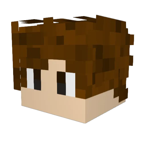 BingChillingBOB Minecraft avatar head, 3D render