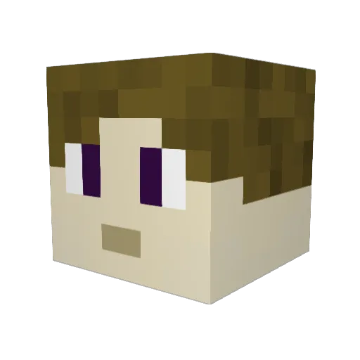 BingStar123 Minecraft avatar head, 3D render