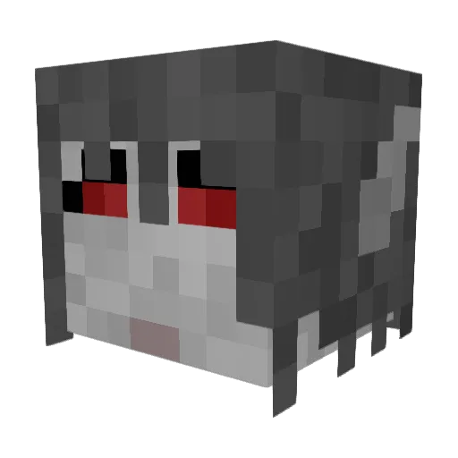 Bingbottir Minecraft avatar head, 3D render