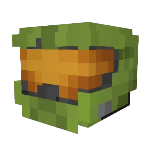 BingggChilling Minecraft avatar head, 3D render