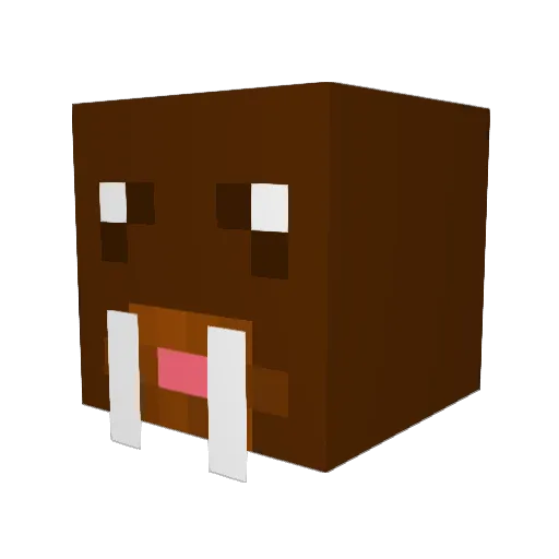 Bingleberry Minecraft avatar head, 3D render