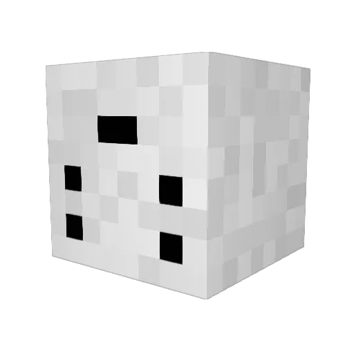Bingleblurb Minecraft avatar head, 3D render