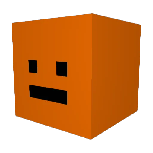 BingusBean Minecraft avatar head, 3D render
