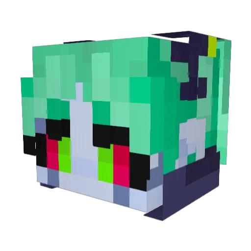 BingusBooce Minecraft avatar head, 3D render