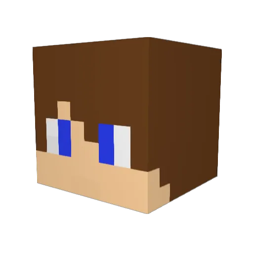 Binho108 Minecraft avatar head, 3D render