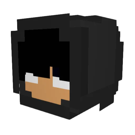 Binhocv Minecraft avatar head, 3D render