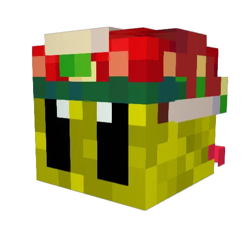 BinioPablo Minecraft avatar head, 3D render