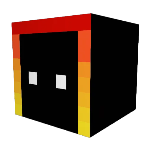 Bink0_0 Minecraft avatar head, 3D render