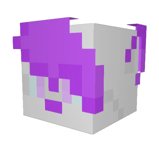 BinkiePie Minecraft avatar head, 3D render