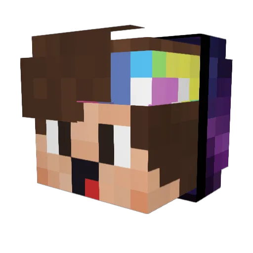 Binkowle Minecraft avatar head, 3D render