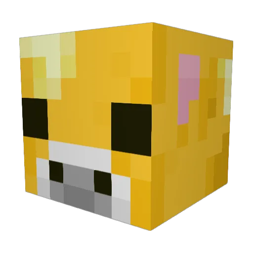 Binks17 Minecraft avatar head, 3D render