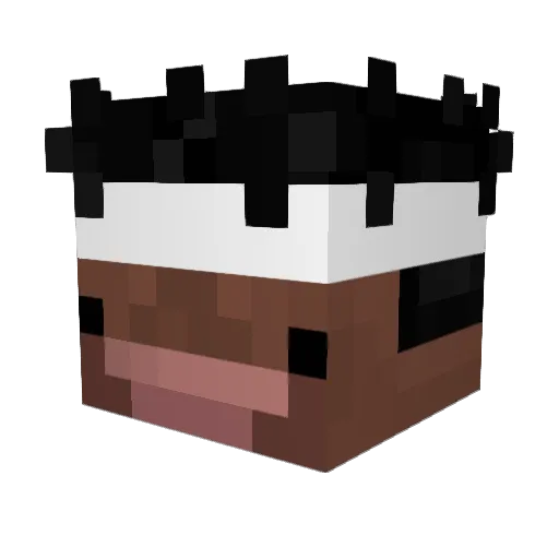 BinksUnusualy Minecraft avatar head, 3D render