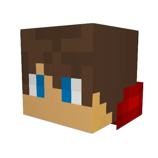 Binksyyy Minecraft avatar head, 3D render