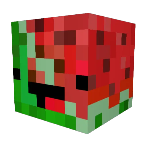 Binkus13 Minecraft avatar head, 3D render