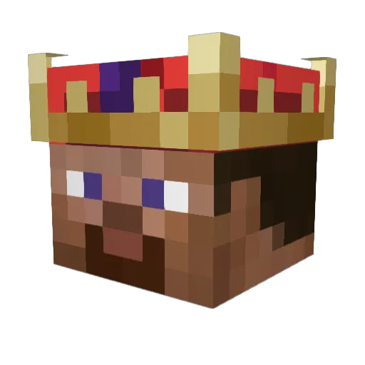 BinnyK7 Minecraft avatar head, 3D render