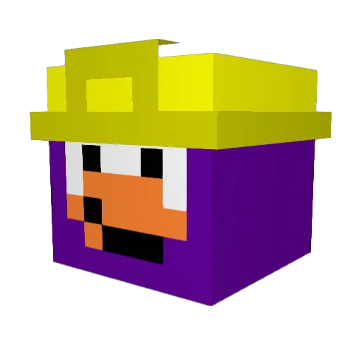 Binouz_Elone Minecraft avatar head, 3D render