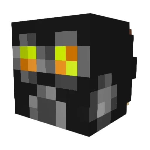 Binton Minecraft avatar head, 3D render