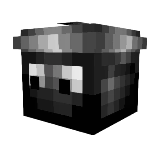 Bintoo Minecraft avatar head, 3D render