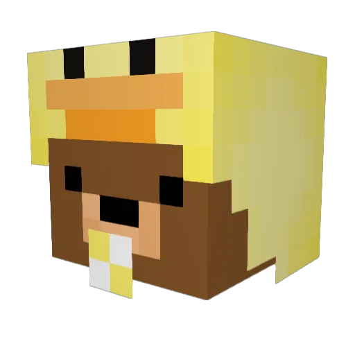 Binxin8er Minecraft avatar head, 3D render