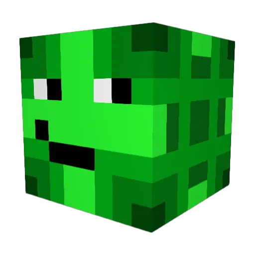 Binyolo Minecraft avatar head, 3D render