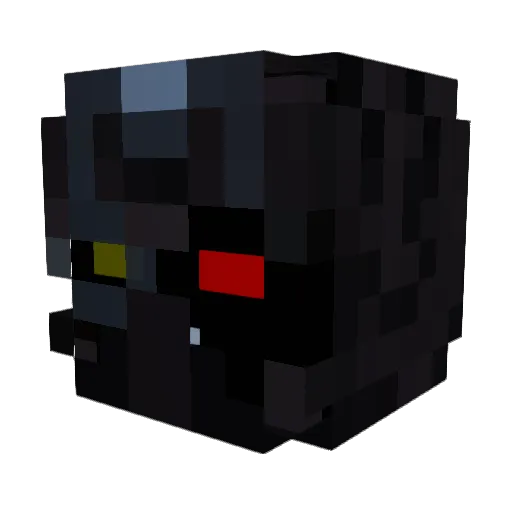 BioBG Minecraft avatar head, 3D render