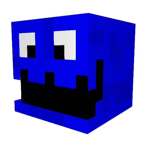 BioBae Minecraft avatar head, 3D render