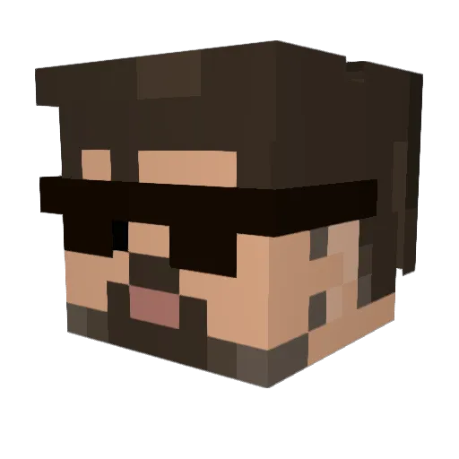 BioBanni Minecraft avatar head, 3D render