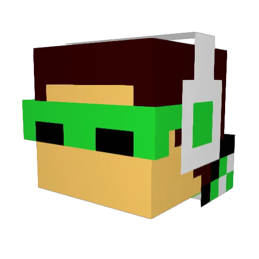 BioHenriPlayer Minecraft avatar head, 3D render