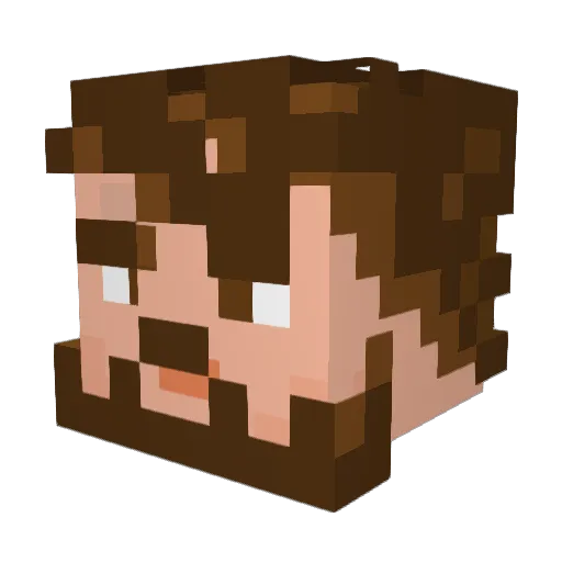 BioJunkyard1 Minecraft avatar head, 3D render