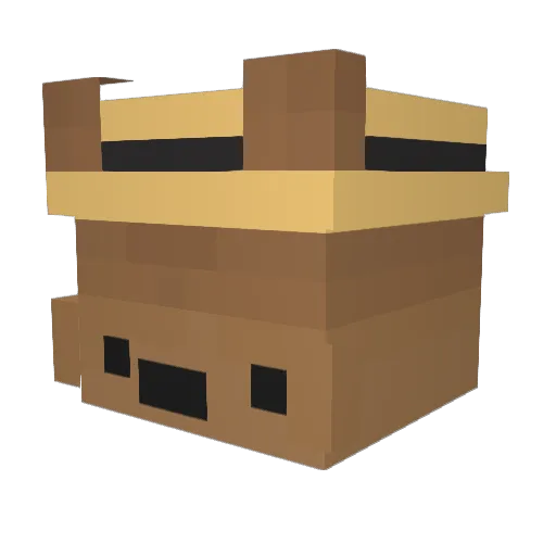 BioNutella Minecraft avatar head, 3D render