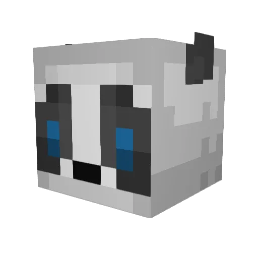 BioOrganism Minecraft avatar head, 3D render