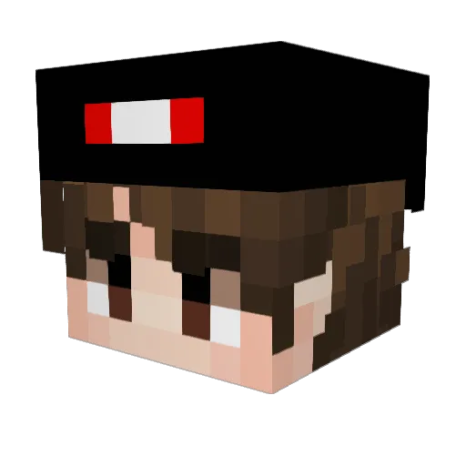 BioPopJew Minecraft avatar head, 3D render