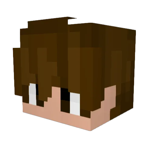 BioRisk_ Minecraft avatar head, 3D render