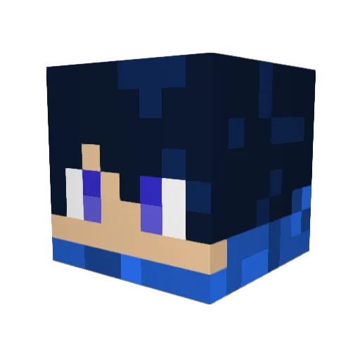 BioTomik Minecraft avatar head, 3D render