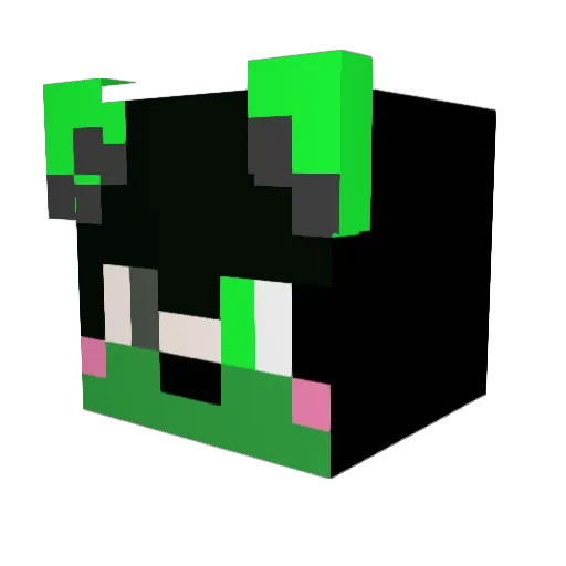 BioToxn Minecraft avatar head, 3D render