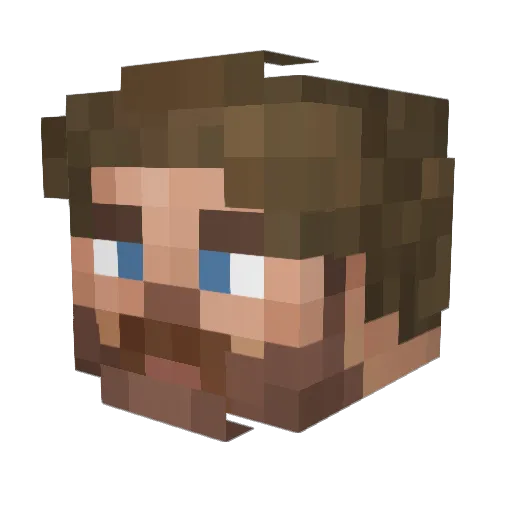 BioZyx Minecraft avatar head, 3D render