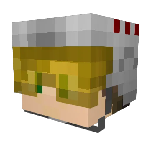 Bio__YT Minecraft avatar head, 3D render