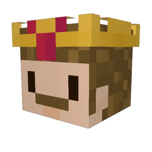 Bio_lash Minecraft avatar head, 3D render