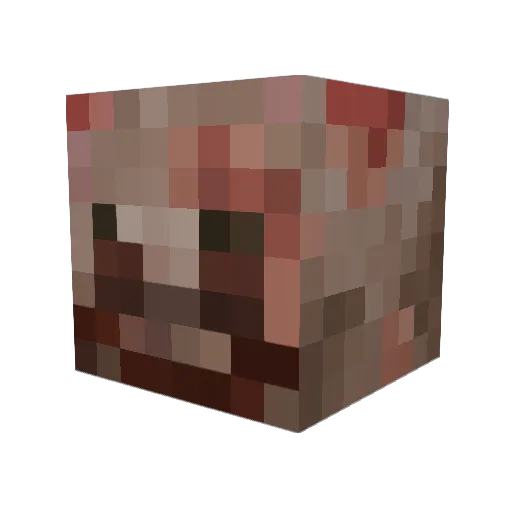 Bioem Minecraft avatar head, 3D render