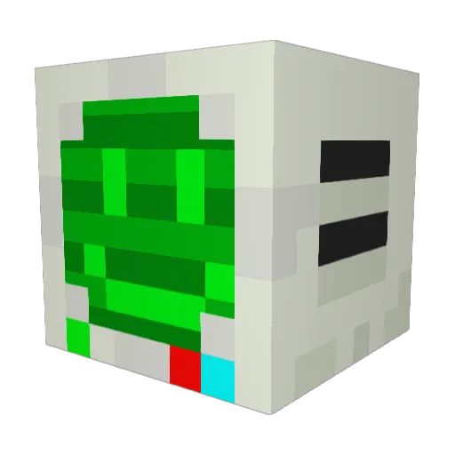 Biofonix Minecraft avatar head, 3D render
