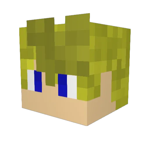 Biohazard180 Minecraft avatar head, 3D render