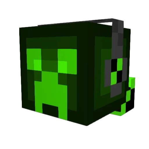 Biohazard3 Minecraft avatar head, 3D render