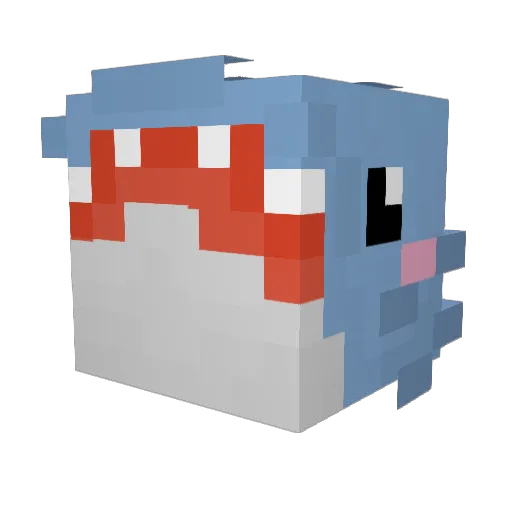 Biohazardous001 Minecraft avatar head, 3D render