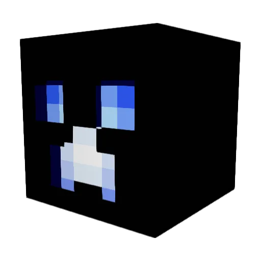 Biokem Minecraft avatar head, 3D render