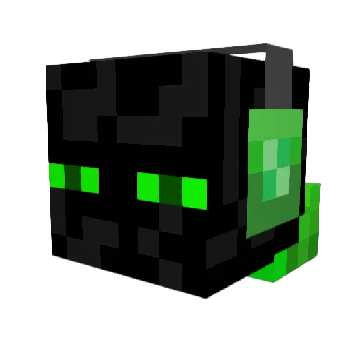 Biokings Minecraft avatar head, 3D render